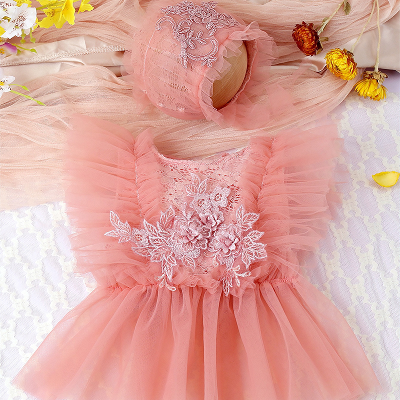 Baby Clothing Onesies - Ylsteed Newborn Girl Mesh Romper Hat