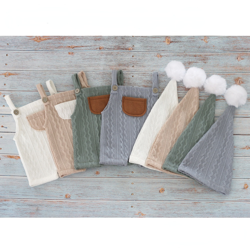 Baby Clothing Onesies - Newborn Photography Props Outfit Hat Baby