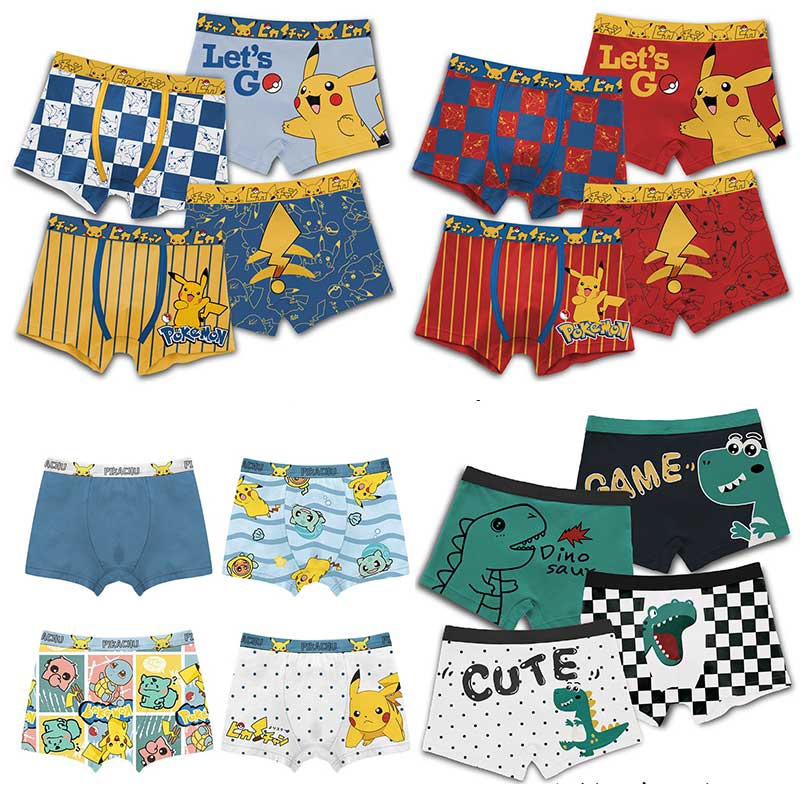 Baby Clothing Boy - Anime Pokemon Children's Boys Underwear Pure