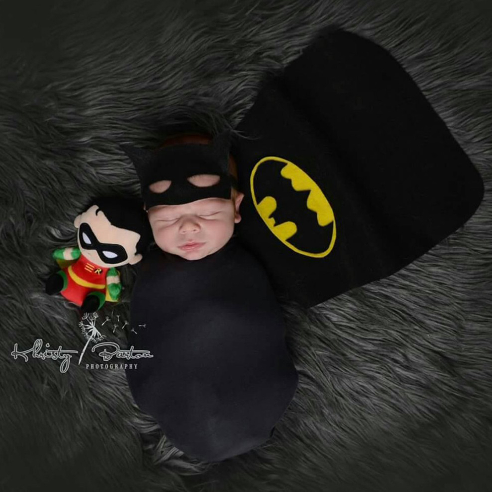 Baby Clothing Products - Newborn Baby Batman Cape and Wrap