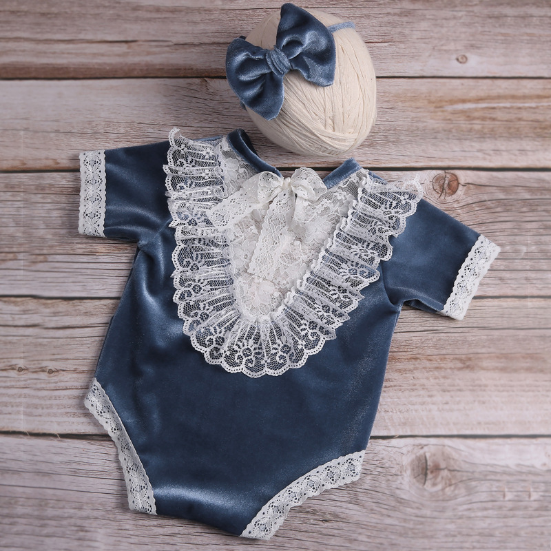 2pcs Newborn Photo Costume Vel - Baby Clothing Onesies avis et prix