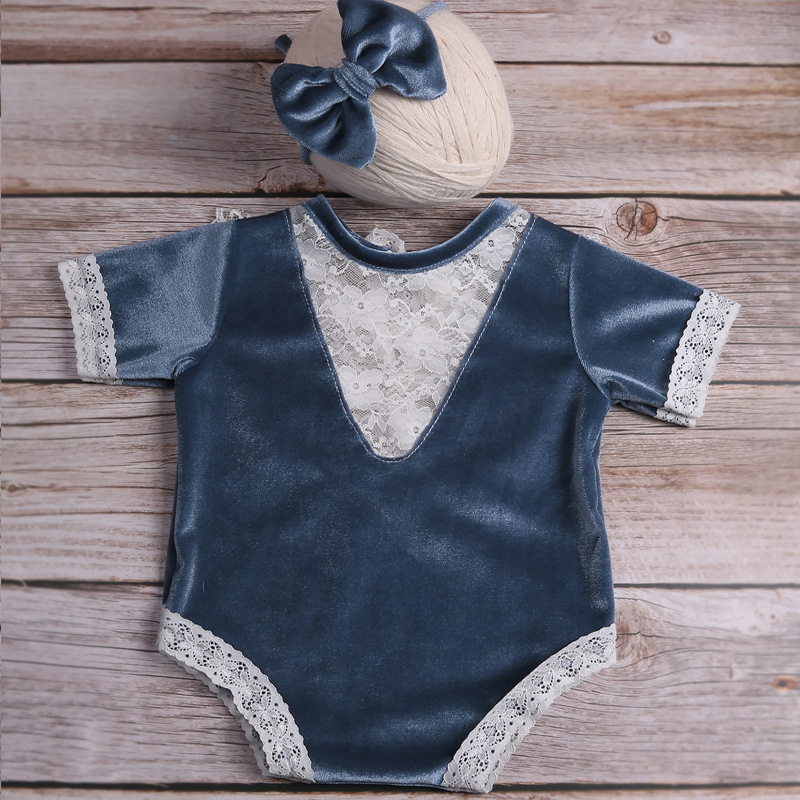 2pcs Newborn Photo Costume Vel - Baby Clothing Onesies avis et prix