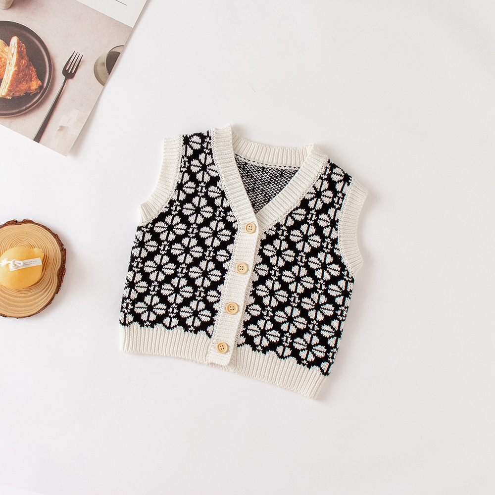 2025 Spring and Autumn New Gir - Knit Cardigan Infant avis et prix