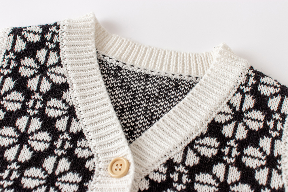 2025 Spring and Autumn New Gir - Knit Cardigan Infant avis et prix