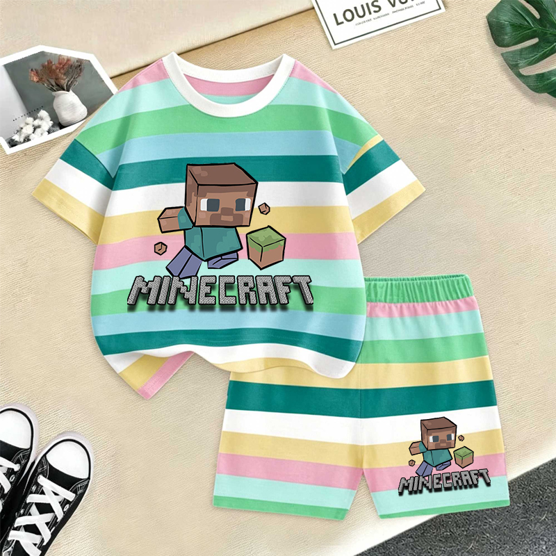 Minecrafted Girl boy Summer T  - Baby Clothing Boy avis et prix
