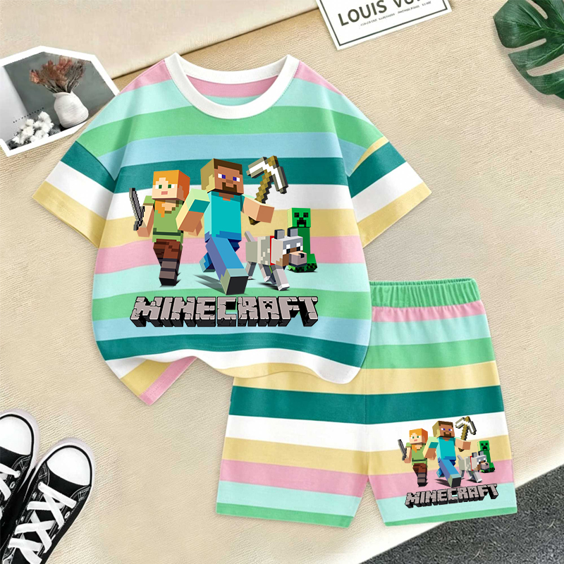 Minecrafted Girl boy Summer T  - Baby Clothing Boy avis et prix