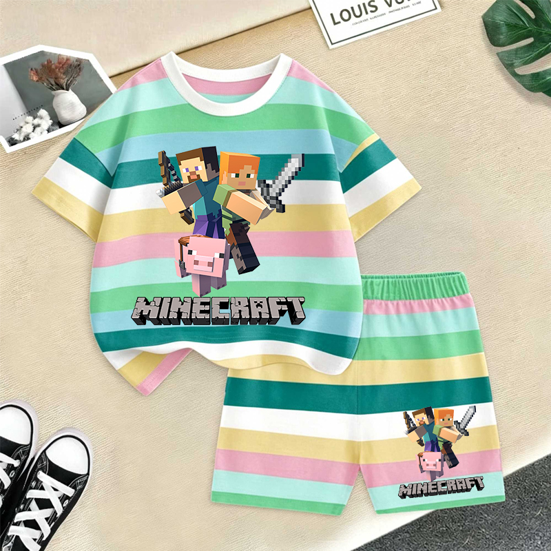 Minecrafted Girl boy Summer T  - Baby Clothing Boy avis et prix