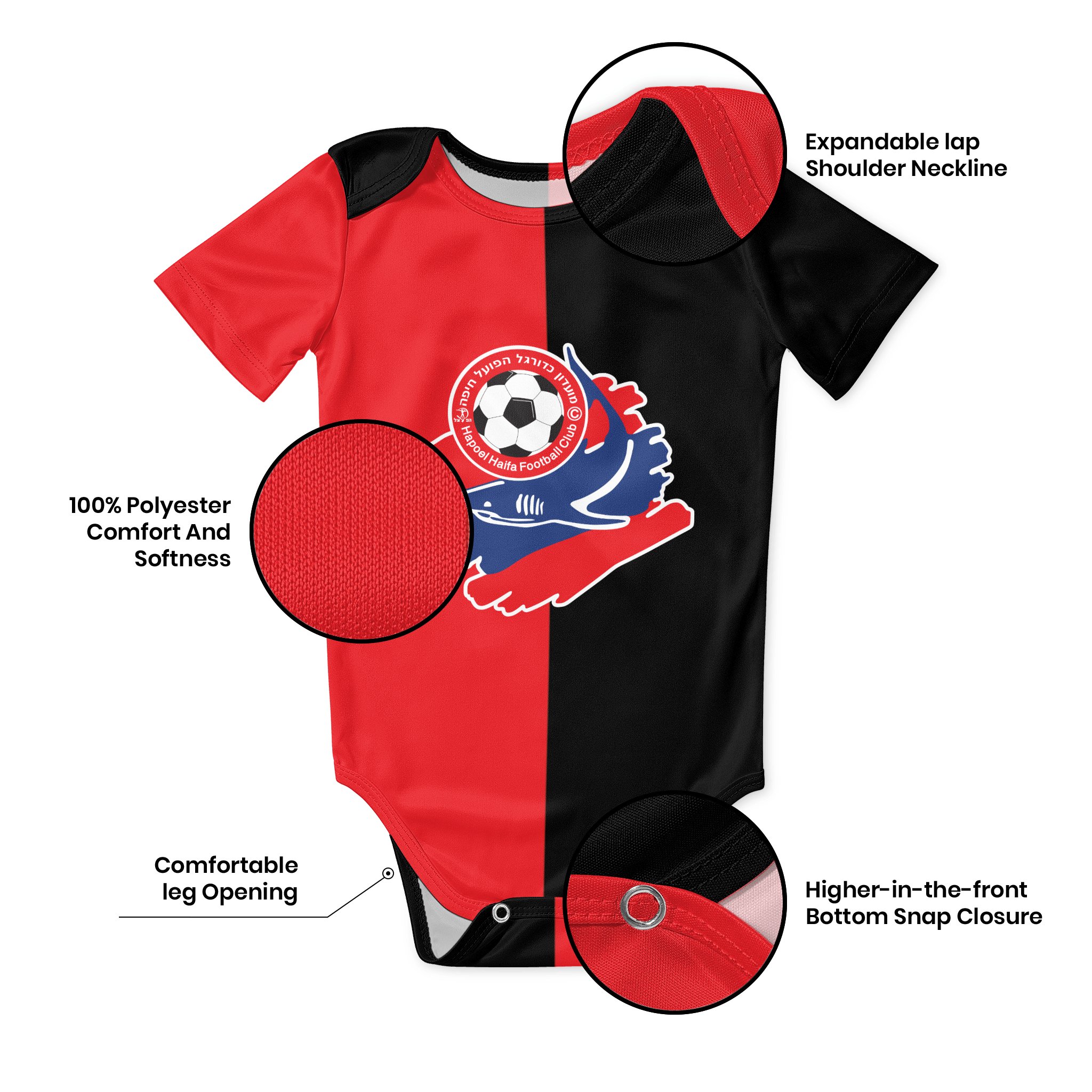 Hapoel Haifa Baby Bodysuit Uni - Baby Clothing Boy avis et prix