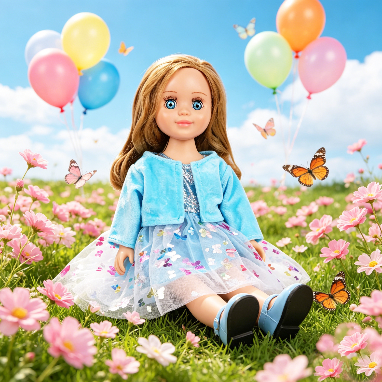 Cute 18 Inch Doll Clothes Set  - Knit Cardigan Infant avis et prix