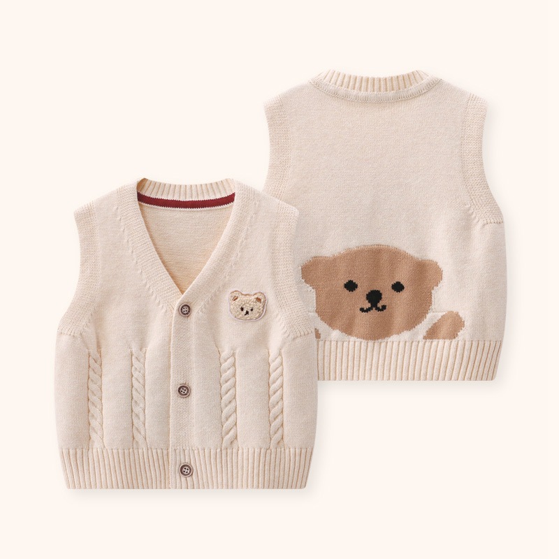 Baby Bear Vest Spring Outerwea - Knit Cardigan Infant avis et prix