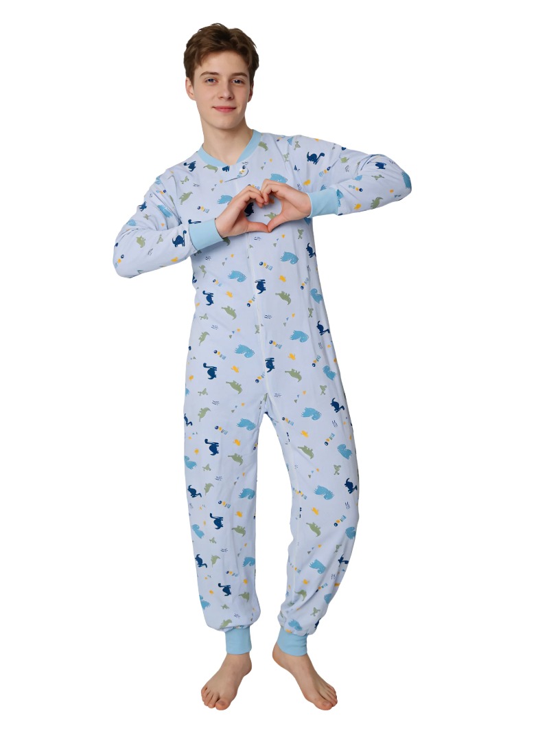 XXXL Adult Underwear Blue Dino - Baby Clothing Onesies avis et prix