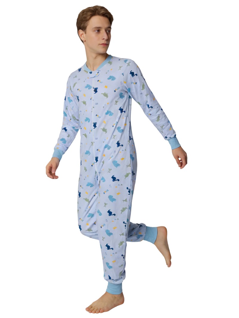 XXXL Adult Underwear Blue Dino - Baby Clothing Onesies avis et prix