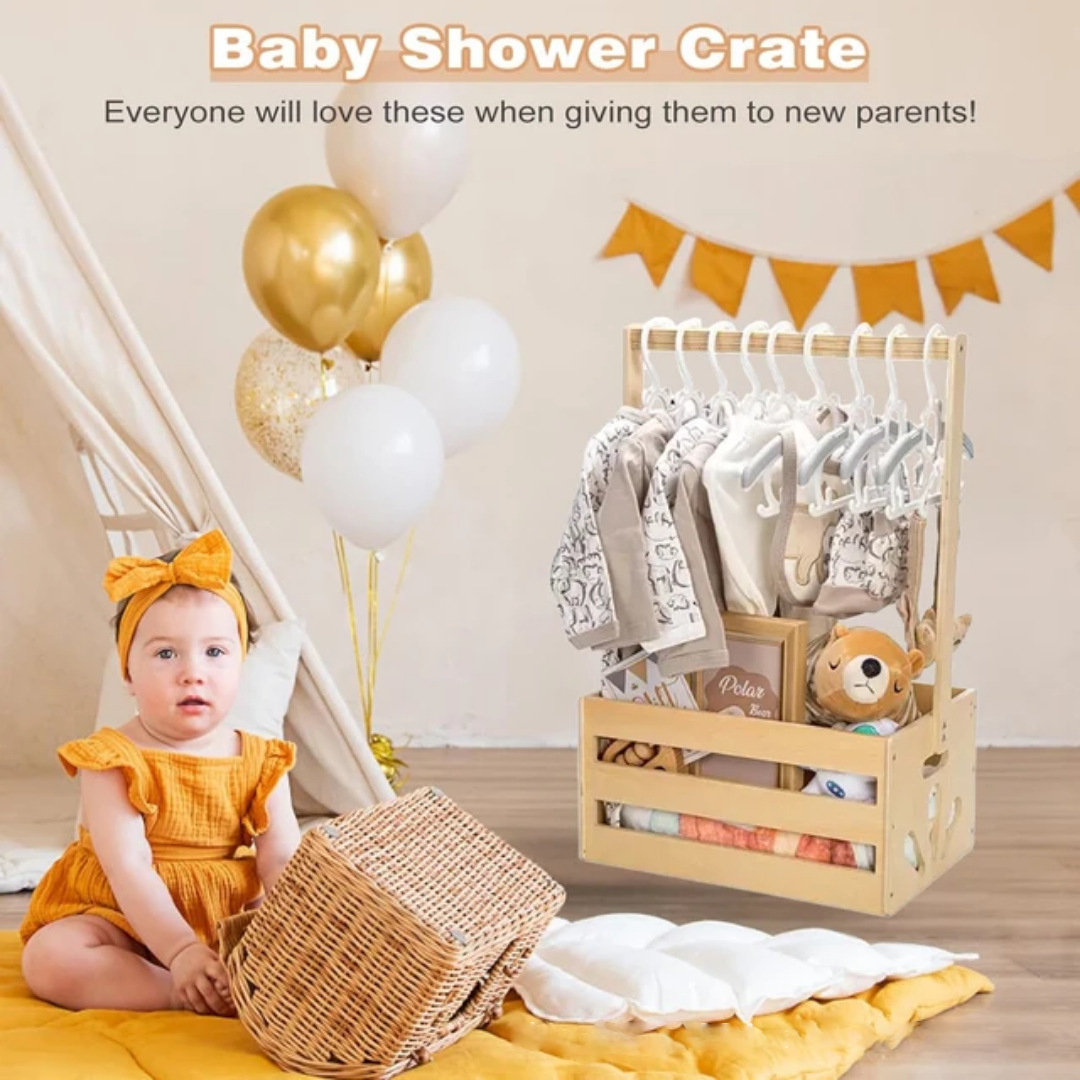 Wooden Baby Shower Crate Close - Baby Clothing Clearance avis et prix