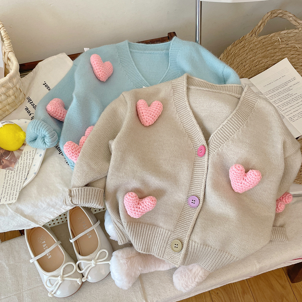 Girls Sweaters Coat Three-Dime - Knit Cardigan Infant avis et prix