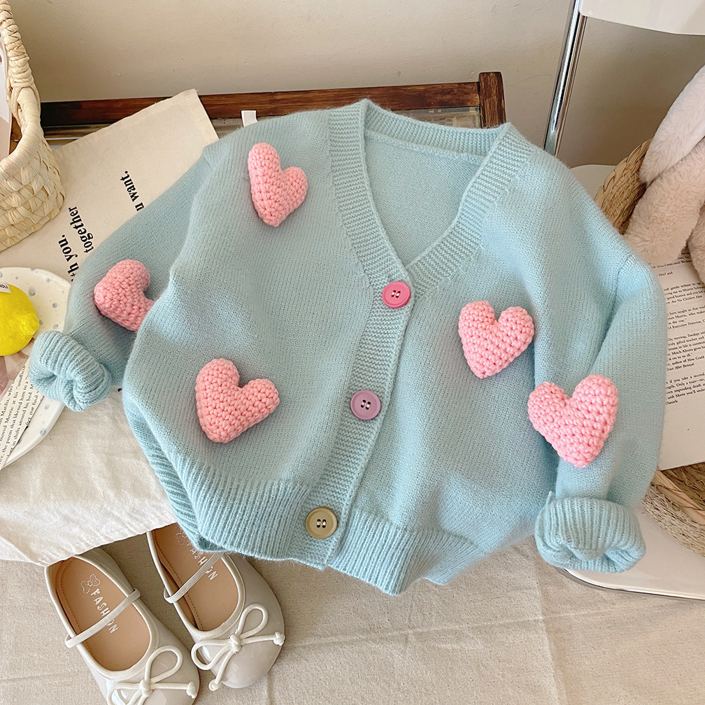 Girls Sweaters Coat Three-Dime - Knit Cardigan Infant avis et prix