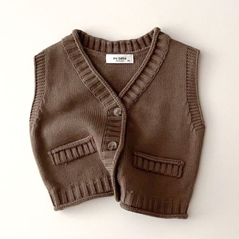 2025 Autumn New Baby Sleeveles - Knit Cardigan Infant avis et prix