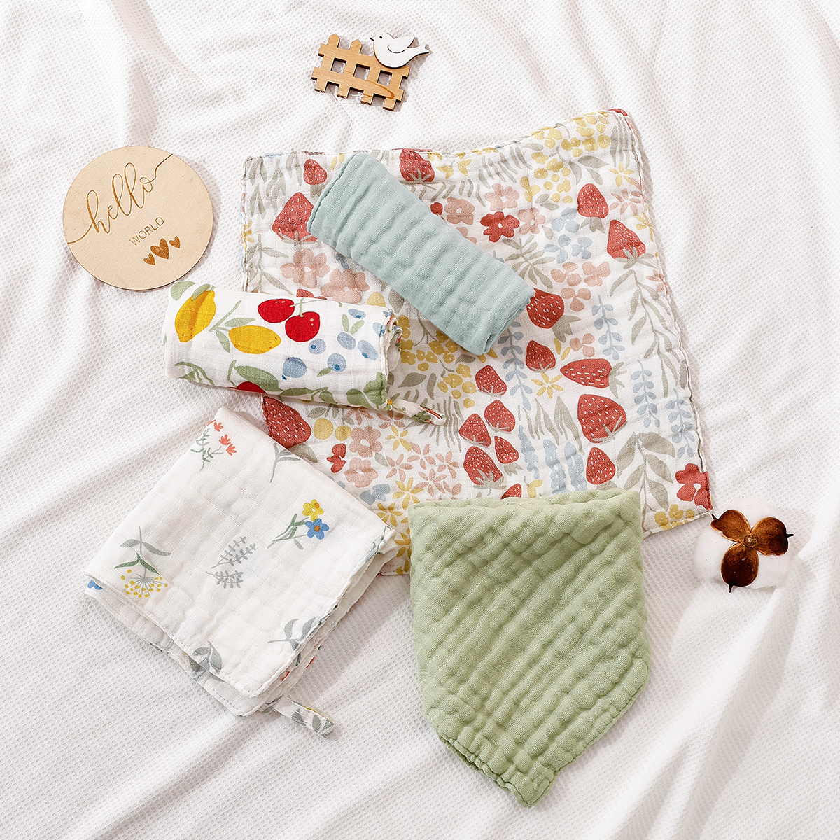Elinfant 5PCS Bamboo Muslin Wa - Baby Clothing Wash avis et prix